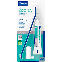 Набор Virbac Enzymatic Cat & Dog Dental Kit для ухода за полостью рта кошек и собак, 70 гр