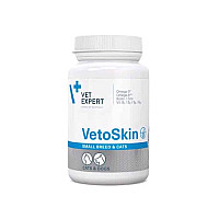 Капсули VetExpert VetoSkin Small Breed & Cats ВетоСкін для здоров'я шкіри та шерсті кішок та собак дрібних порід, 60 капс
