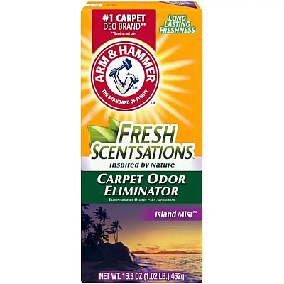 Освежитель для ковров в виде порошка Островной туман Arm&Hammer Fresh Scentsations Carpet Odor Eliminator (Island Mist), 850 грм