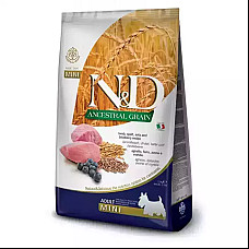 Сухий корм для собак Farmina (Фарміна) N&D Low Grain Lamb & Blueberry Adult Mini з ягням та чорницею, 7 кг