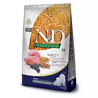 Сухий корм для собак Farmina (Фарміна) N&D Low Grain Lamb & Blueberry Puppy Medium & Maxi з ягням та чорницею, 12 кг