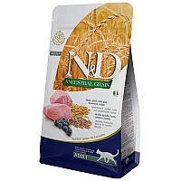Сухий корм для котів Farmina (Фарміна) N&D Low Grain Lamb & Blueberry Adult з ягням та чорницею, 10 кг