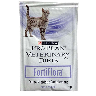 Пробіотик Purina Pro Plan Veterinary Diets FortiFlora Feline Probiotic для підтримки мікрофлори ШКТ, для котів та кошенят, 30х1 г