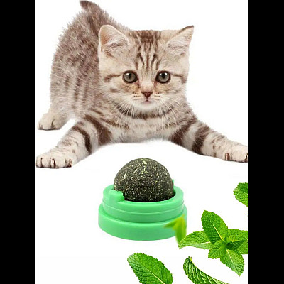 Ласощі AnimAll TastyVit Cat лизун вітамінізований з куркою, м'ятою та мататабі, для котів, 1 шт