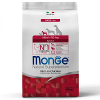 Сухой корм для собак Monge Dog Mini Adult курица с рисом, 800 г