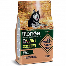 Сухий корм для собак Monge Dog Bwild Grain Free лосось, 2.5 кг