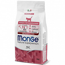 Сухий корм для кошенят Monge Cat Kitten з яловичиною, 1.5 кг
