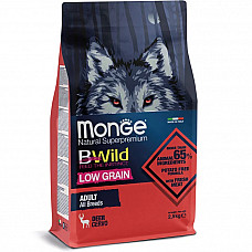 Сухий корм для собак Monge Dog Bwild Low Grain оленина, 2.5 кг