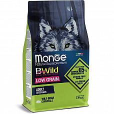 Сухий корм для собак Monge Dog Bwild Low Grain дикий кабан, 2.5 кг