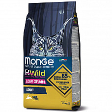 Сухий корм для котів Monge Cat Bwild Low Grain м'ясо зайця, 1.5 кг