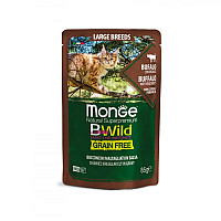 Влажный корм Monge Cat Wet Bwild Grain Free буйвол (для кошек больших пород с 2-х месяцев), 85 г