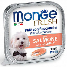 Вологий корм для собак Monge Dog Fresh з лососем, 100 г