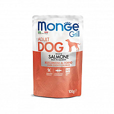 Вологий корм для собак Monge Dog Grill з лососем, 100 г