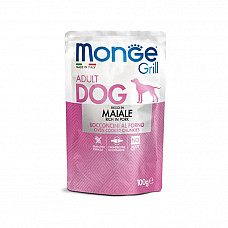 Вологий корм для собак Monge Dog Grill зі свининою, 100 г