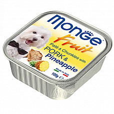 Вологий корм для собак Monge Dog Fruit зі свининою та ананасом, 100 г
