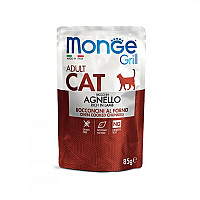 Вологий корм для котів Monge Cat Grill Adult ягня, 85 г