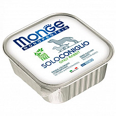 Вологий корм для собак Monge Dog Solo 100% кролик, 150 г
