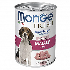 Вологий корм для собак Monge Dog Fresh з свининою, 400 г
