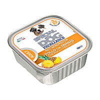 Вологий корм для собак Monge SDE Dog Fruit курка з ананасами монопротеїн, 150 г