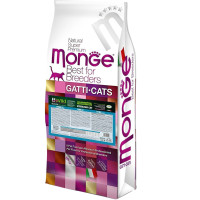 Сухой корм для кошек Monge Cat Bwild Grain Free Sterilised тунец, 10 кг