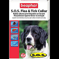 Ошейник Beaphar SOS Flea and Tick Collar Бифар от блох и клещей, 70 см