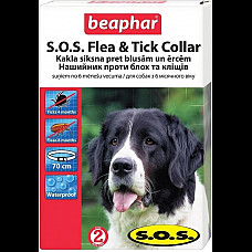 Нашийник Beaphar SOS Flea and Tick Collar Біфар від бліх та кліщів, 70 см