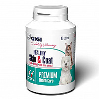 Таблетки GiGi Cod-Omega-Plus Healthy Skin & Coat Код-Омега-Плюс для шкіри та шерсті собак та котів, 90 таб