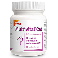 Таблетки Dolfos Multivital Cat Долфос Мультивитал Кэт витаминно-минеральный комплекс для кошек, 90 таб