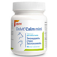 Таблетки Dolfos Dolvit Calm mini Долвіт Калм міні заспокійливі для собак і котів, 40 таб