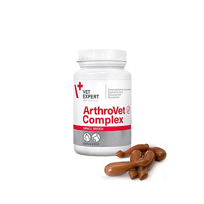 Пищевая добавка VetExpert ArthroVet HA Complex Small breed & cats 60 капс (Twist off)