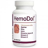 Таблетки Dolfos HemoDol ГемоДол для поліпшення процесів кровотворення у собак, 90 таб