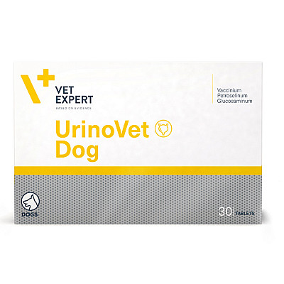 Таблетки VetExpert UrinoVet Dog УриноВет Дог 400 мг для поддержания и восстановления функций мочевой системы собак, 30 таб