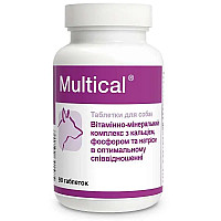 Таблетки Dolfos Multical Мультикаль минеральный комплекс для собак, 90 таб